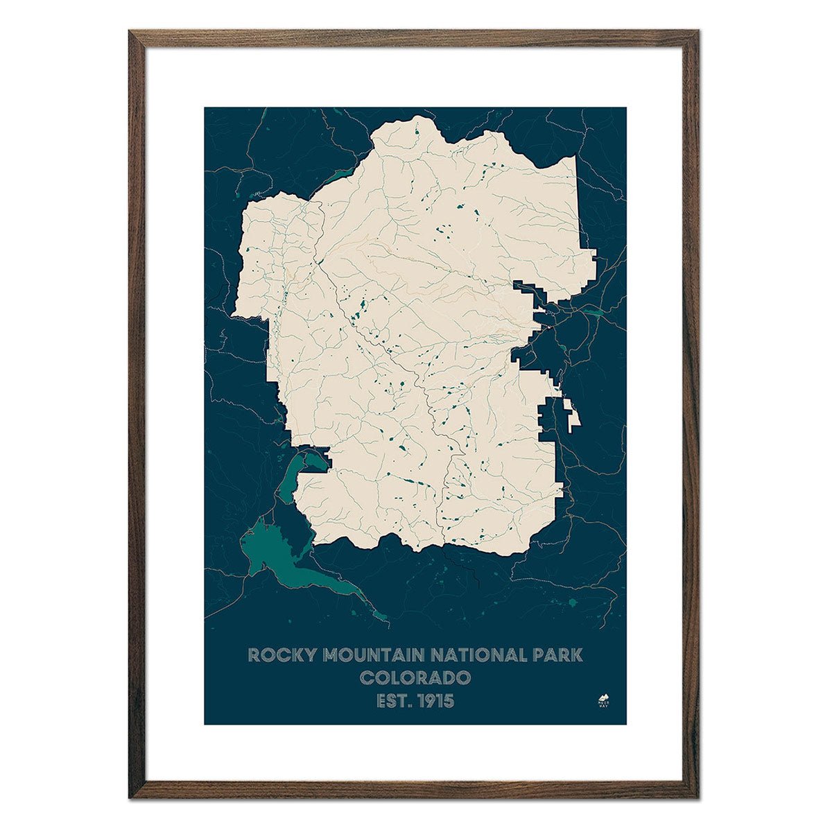 Rocky Mountain National Park Map - Muir Way - National Park