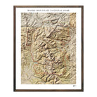 Rocky Mountain Shaded Relief Map - Muir Way - Relief Series
