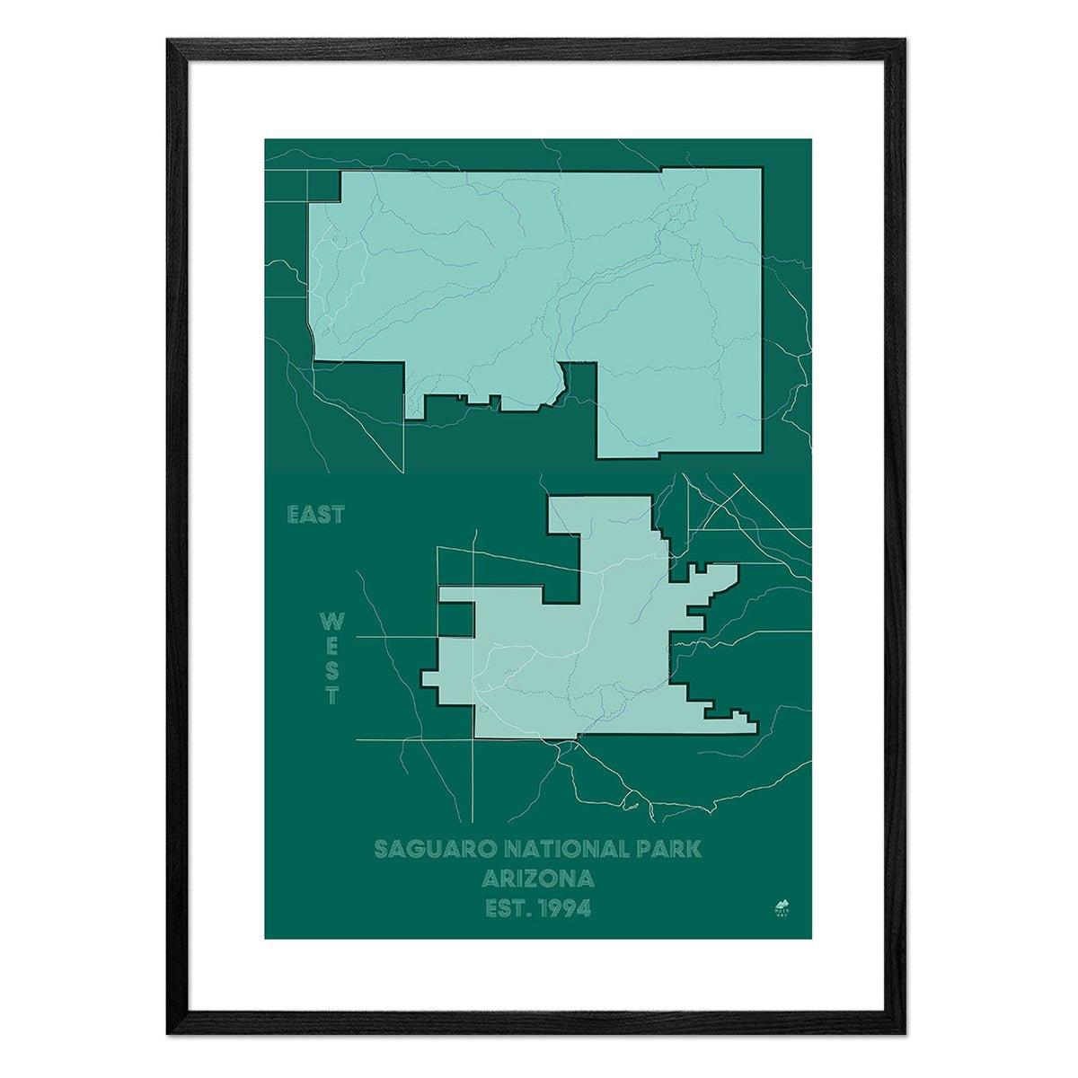 Saguaro National Park Map - Muir Way - National Park