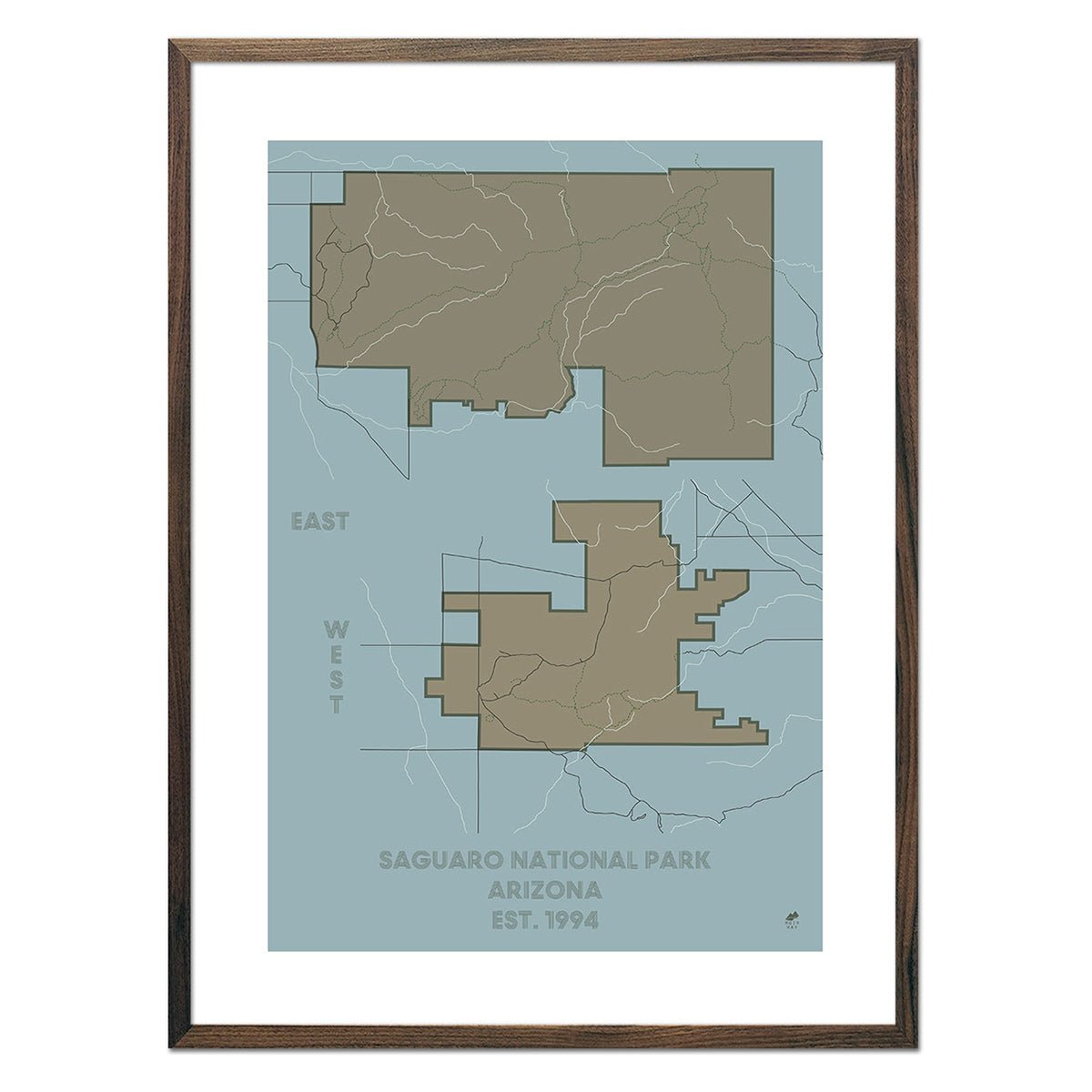 Saguaro National Park Map - Muir Way - National Park