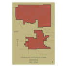 Saguaro National Park Map - Muir Way - National Park