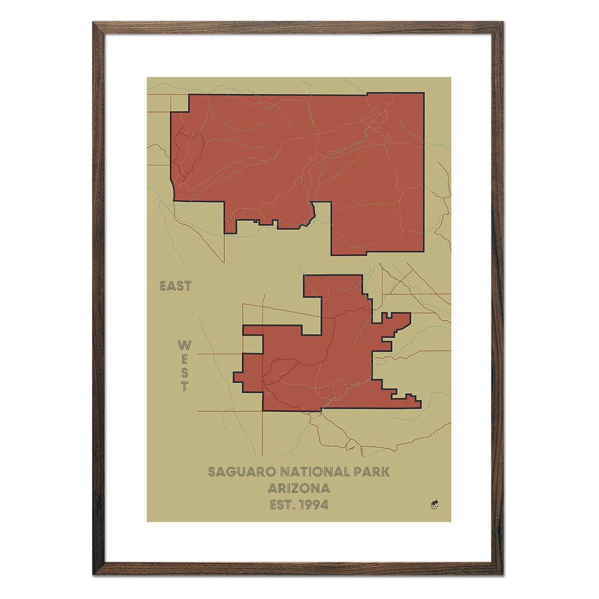 Saguaro National Park Map - Muir Way - National Park