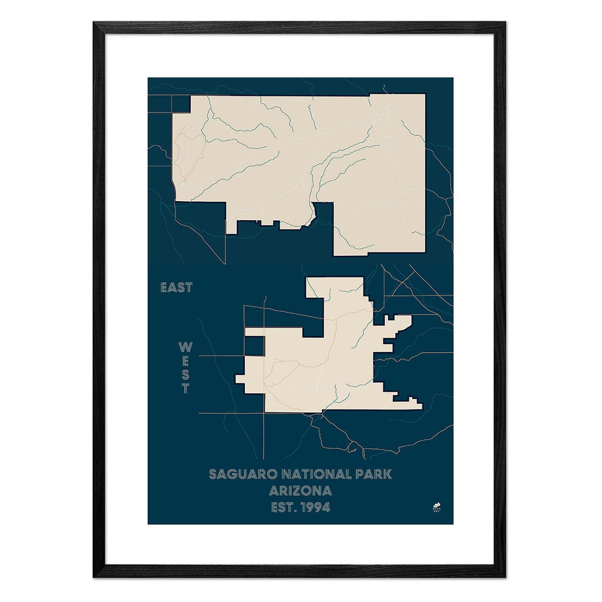 Saguaro National Park Map - Muir Way - National Park