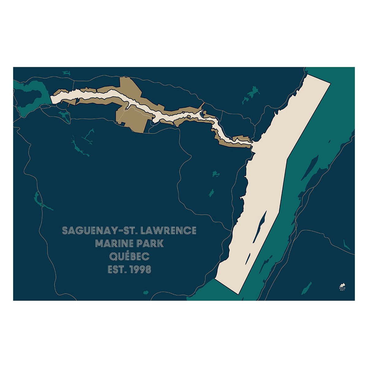 Saguenay and St. Lawrence Marine Park Map - Muir Way - National Park