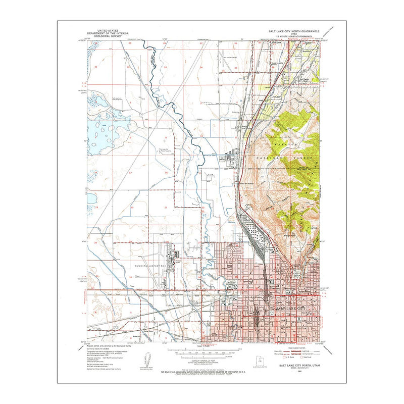Salt Lake City Map 1953