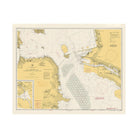 San Francisco Bay Navigational Chart 1941 - Muir Way - Vintage Map