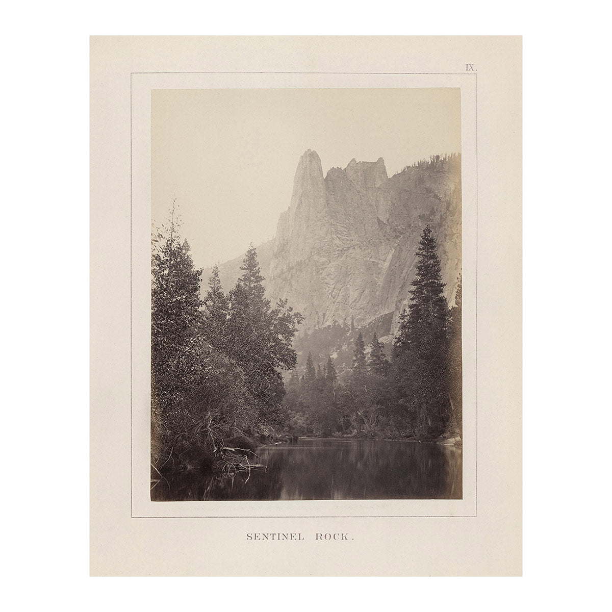 Sentinel Rock, Yosemite 1868 - Muir Way - Photograph