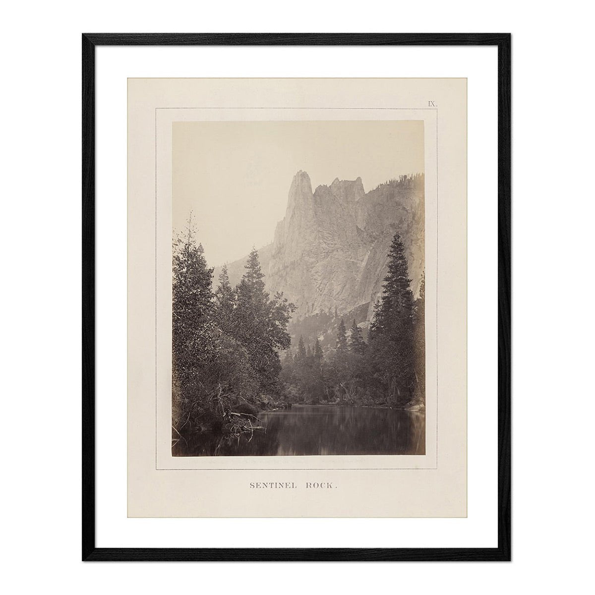 Sentinel Rock, Yosemite 1868 - Muir Way - Photograph