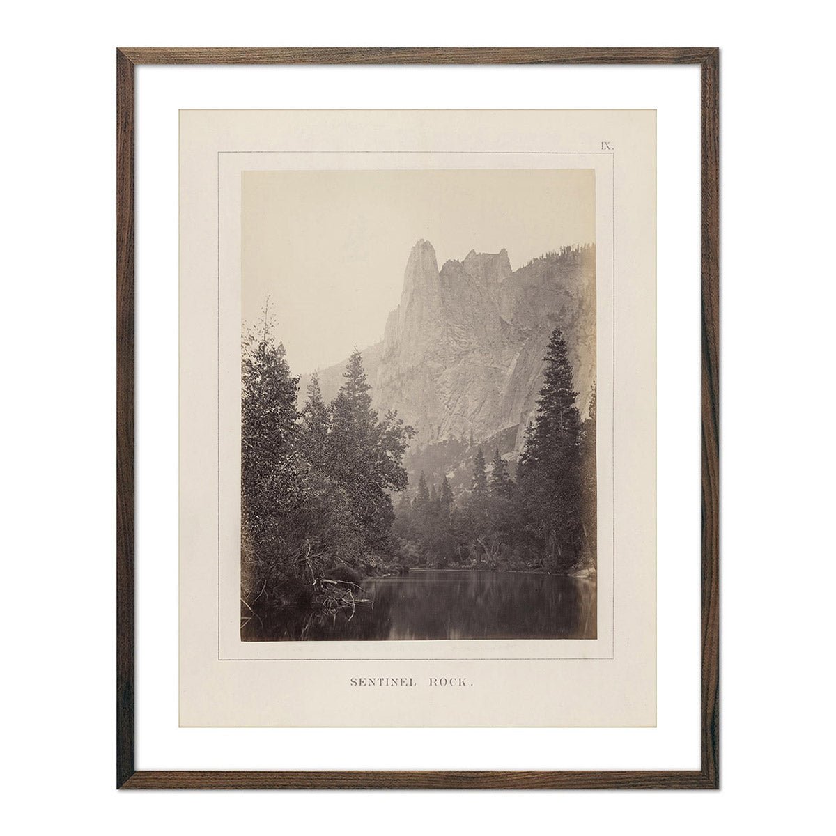 Sentinel Rock, Yosemite 1868 - Muir Way - Photograph
