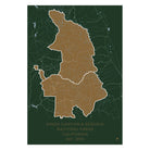 Kings Canyon and Sequoia National Parks Map - Muir Way - National Park