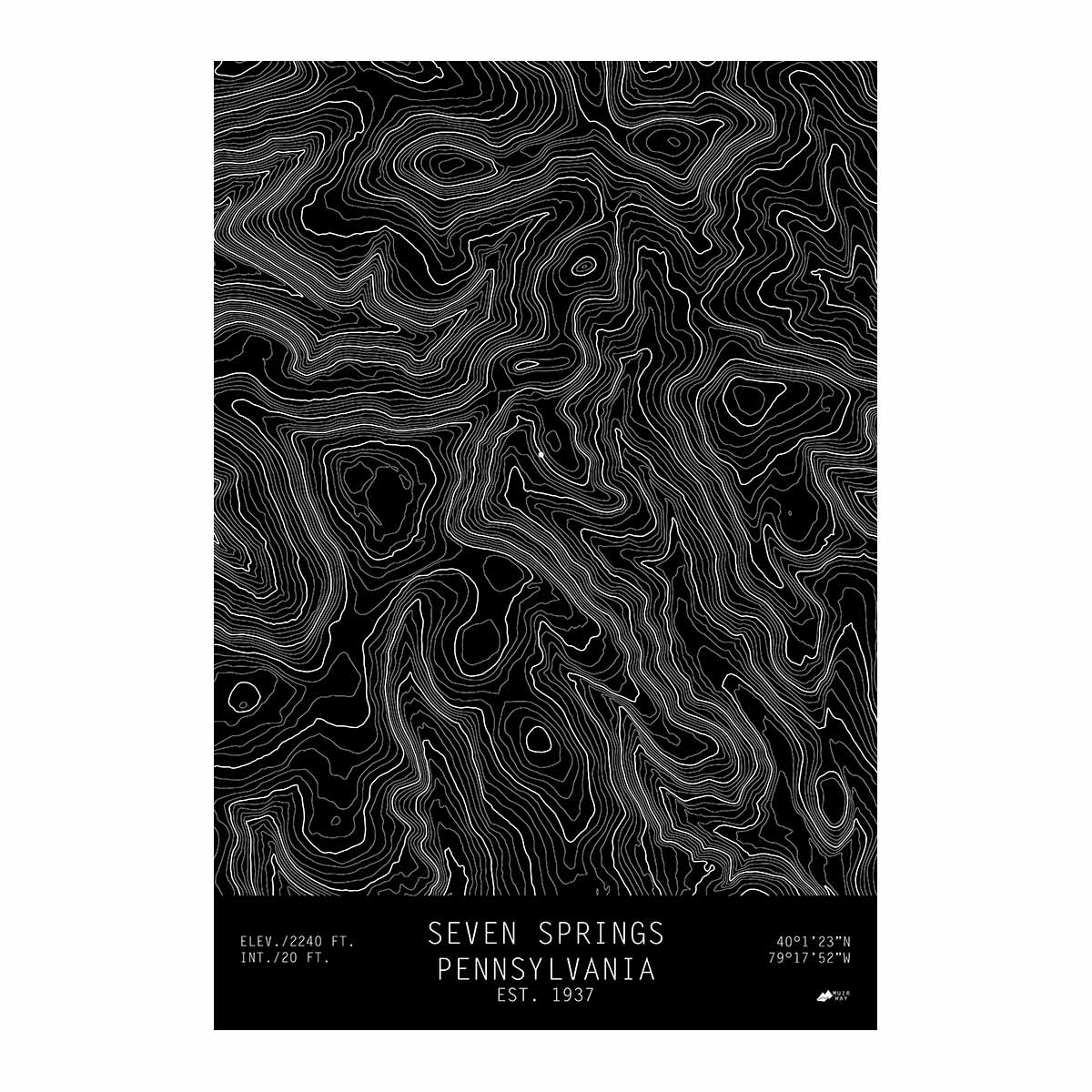 Seven Springs, Pennsylvania - Muir Way - TOPO Series