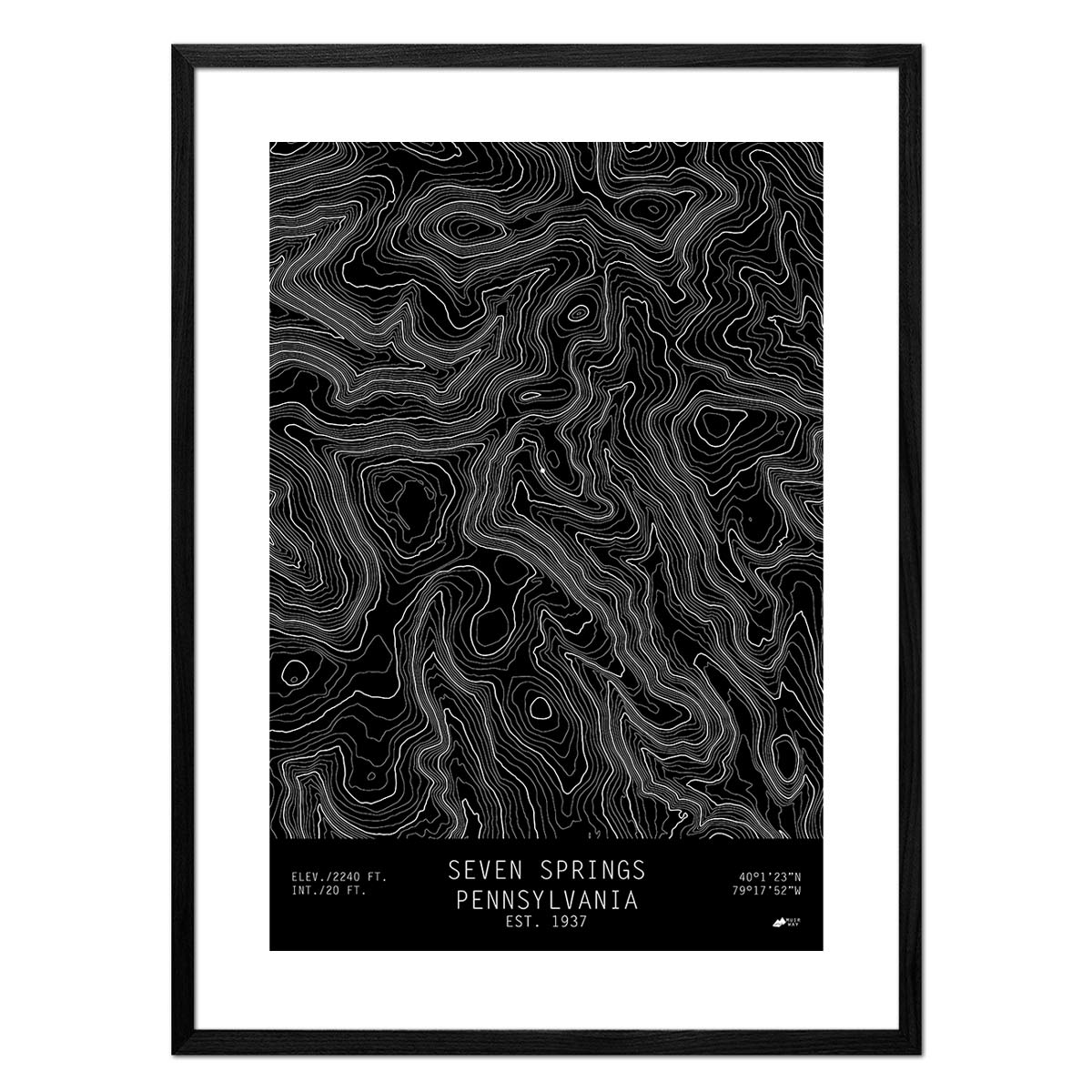 Seven Springs, Pennsylvania - Muir Way - TOPO Series