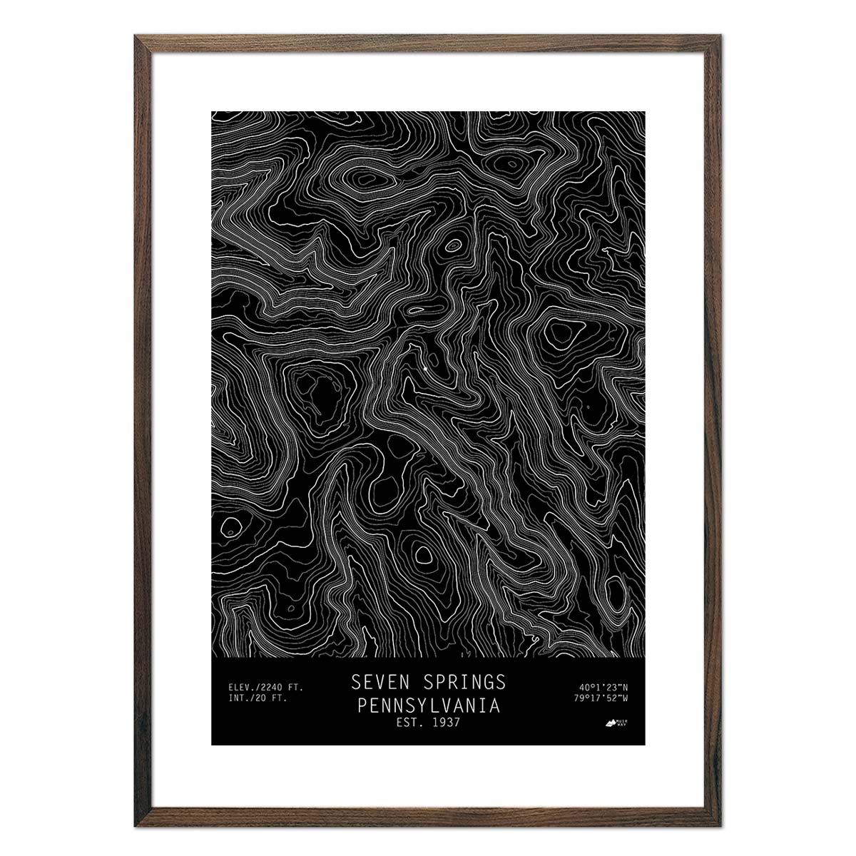 Seven Springs, Pennsylvania - Muir Way - TOPO Series