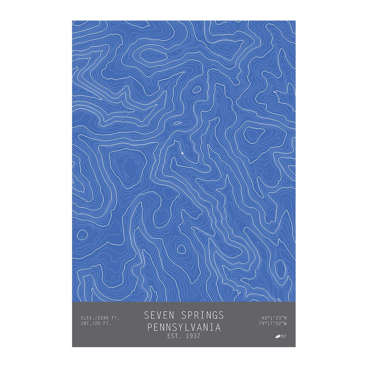 Seven Springs, Pennsylvania - Muir Way - TOPO Series