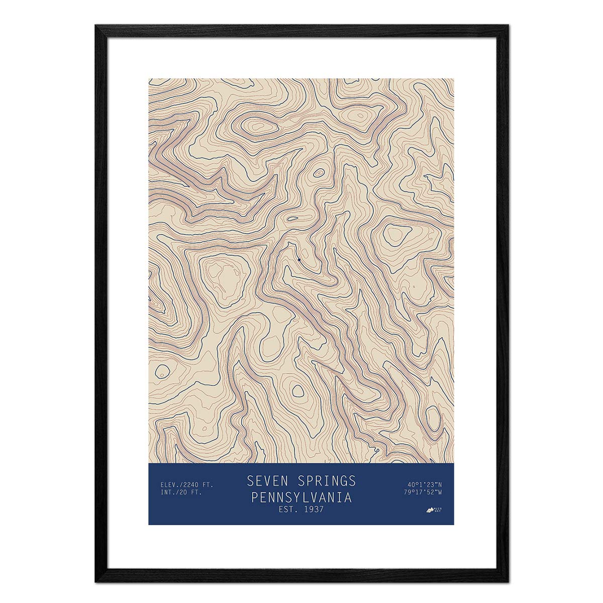 Seven Springs, Pennsylvania - Muir Way - TOPO Series