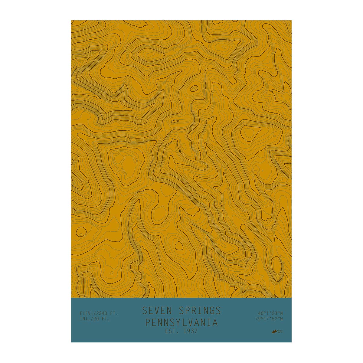 Seven Springs, Pennsylvania - Muir Way - TOPO Series
