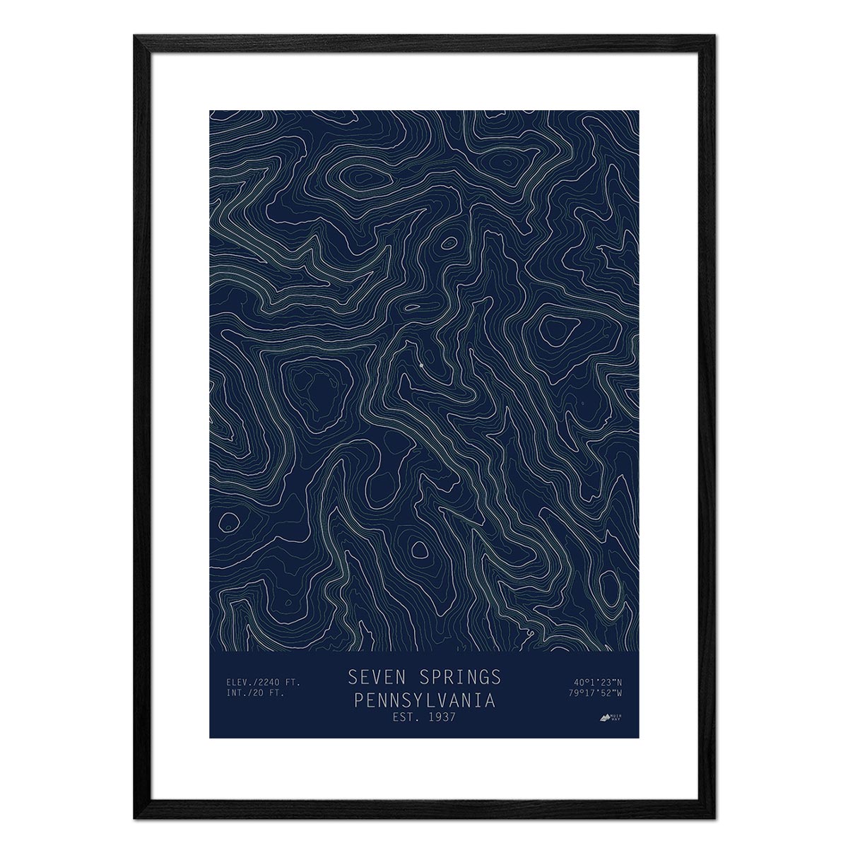 Seven Springs, Pennsylvania - Muir Way - TOPO Series