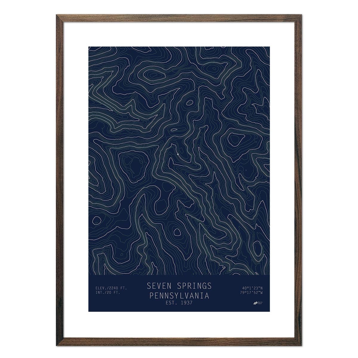 Seven Springs, Pennsylvania - Muir Way - TOPO Series