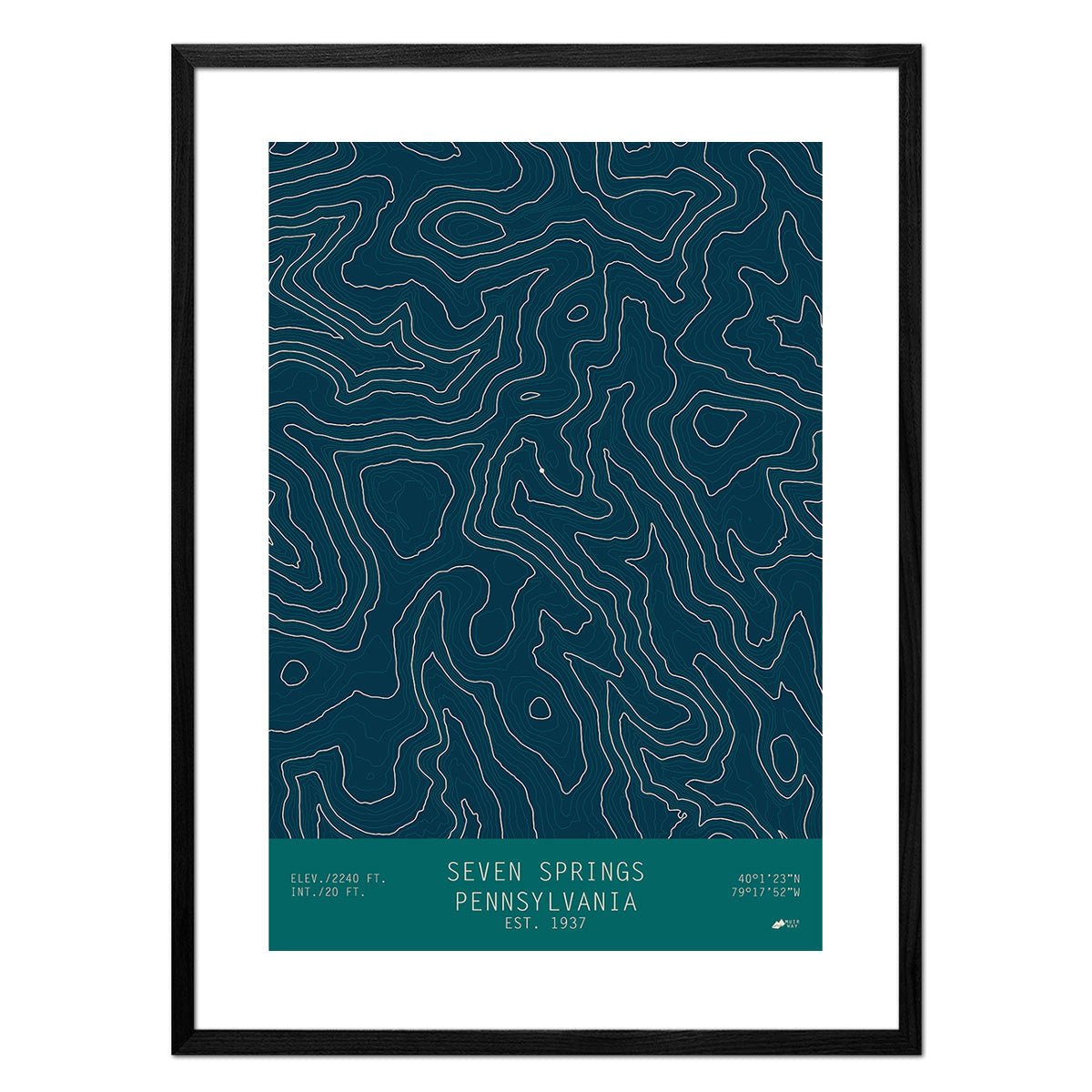 Seven Springs, Pennsylvania - Muir Way - TOPO Series