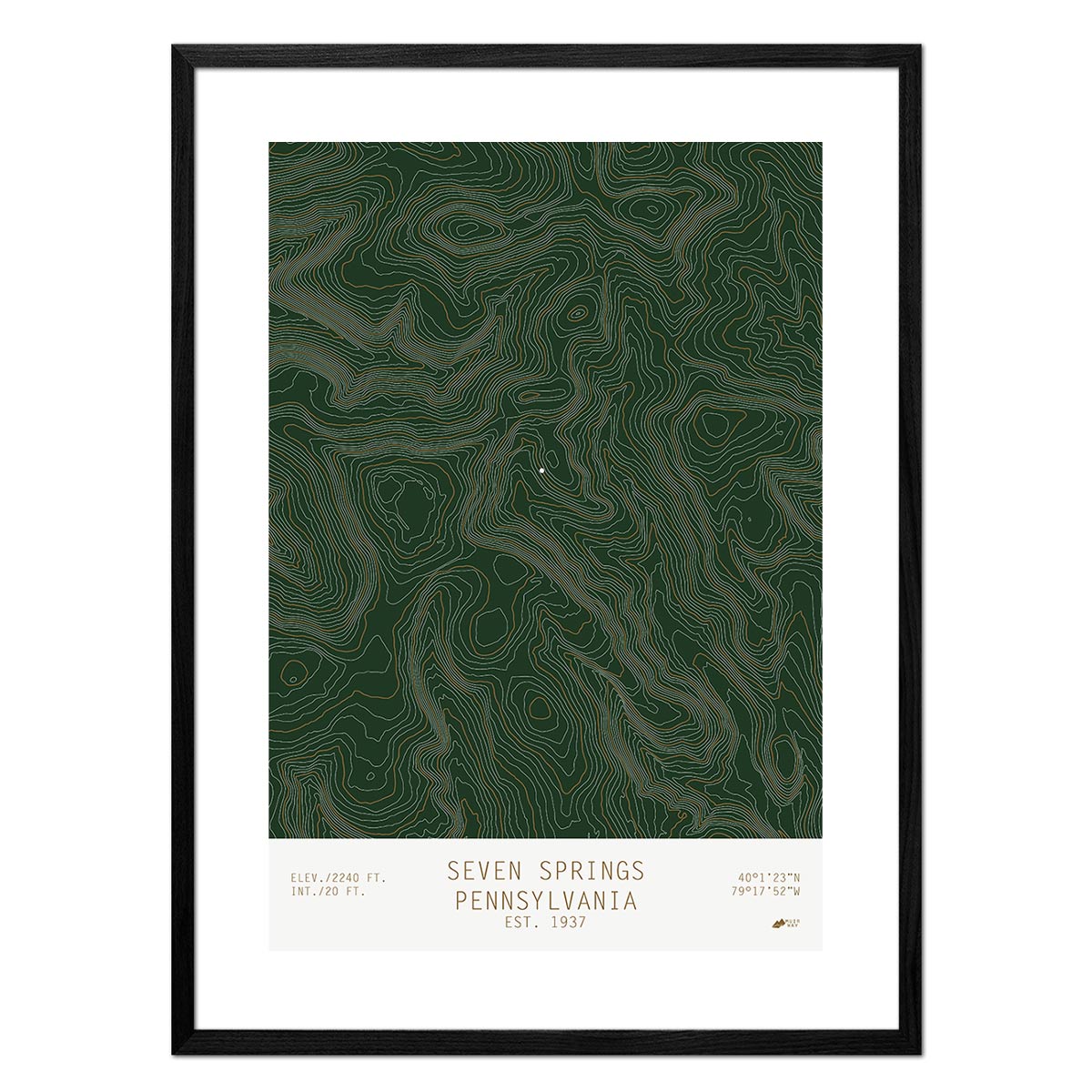 Seven Springs, Pennsylvania - Muir Way - TOPO Series