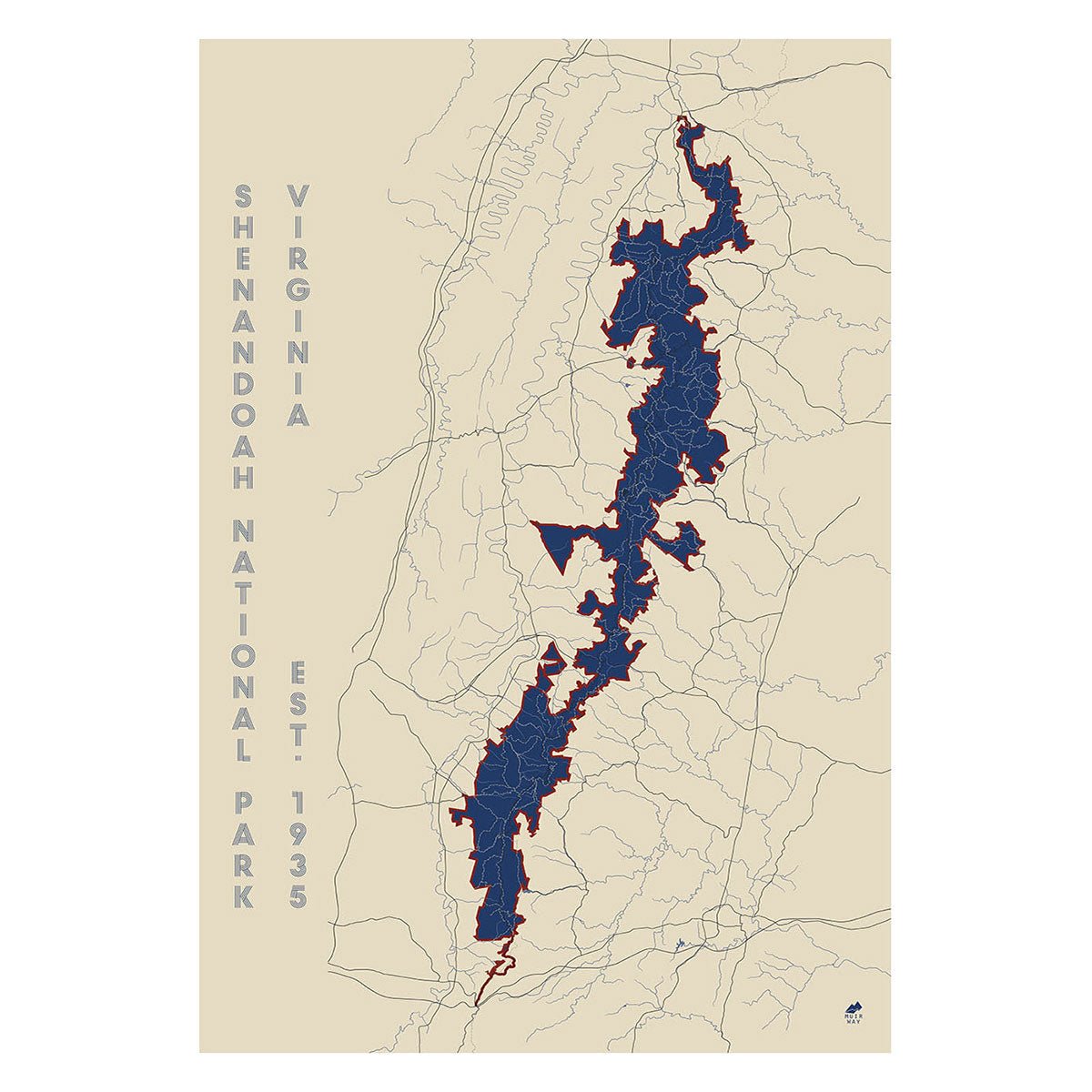Shenandoah National Park Map - Muir Way - National Park