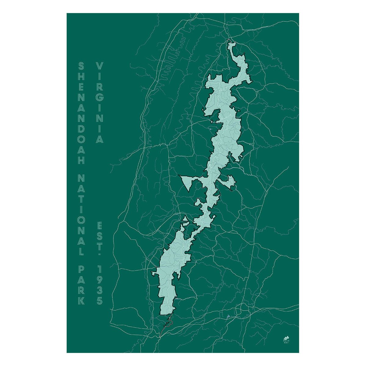 Shenandoah National Park Map - Muir Way - National Park