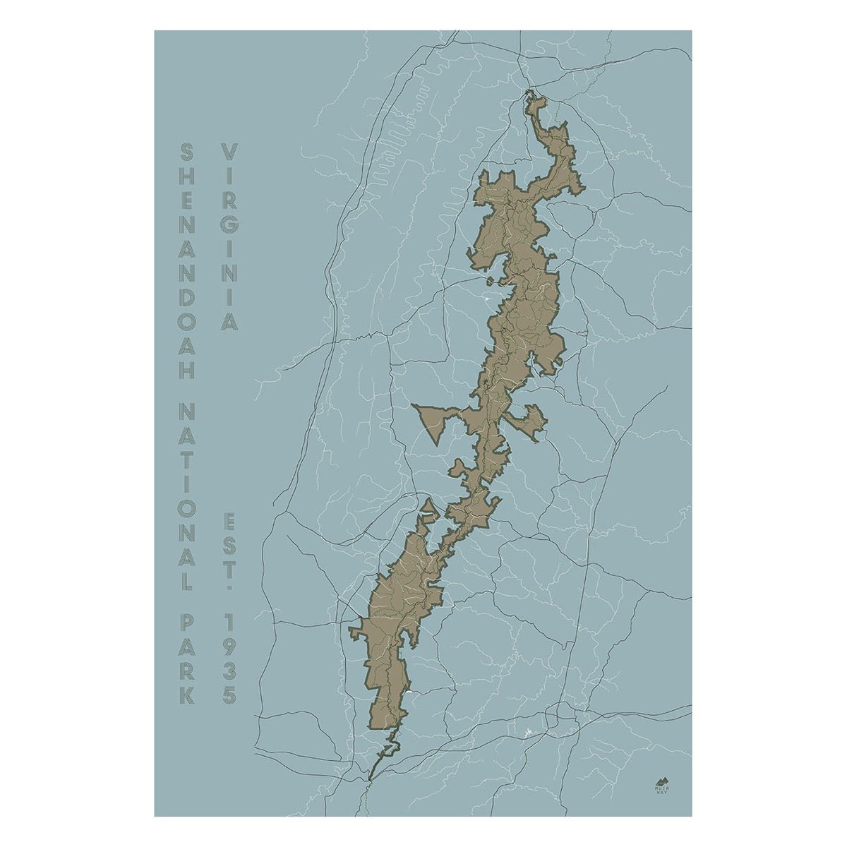 Shenandoah National Park Map - Muir Way - National Park