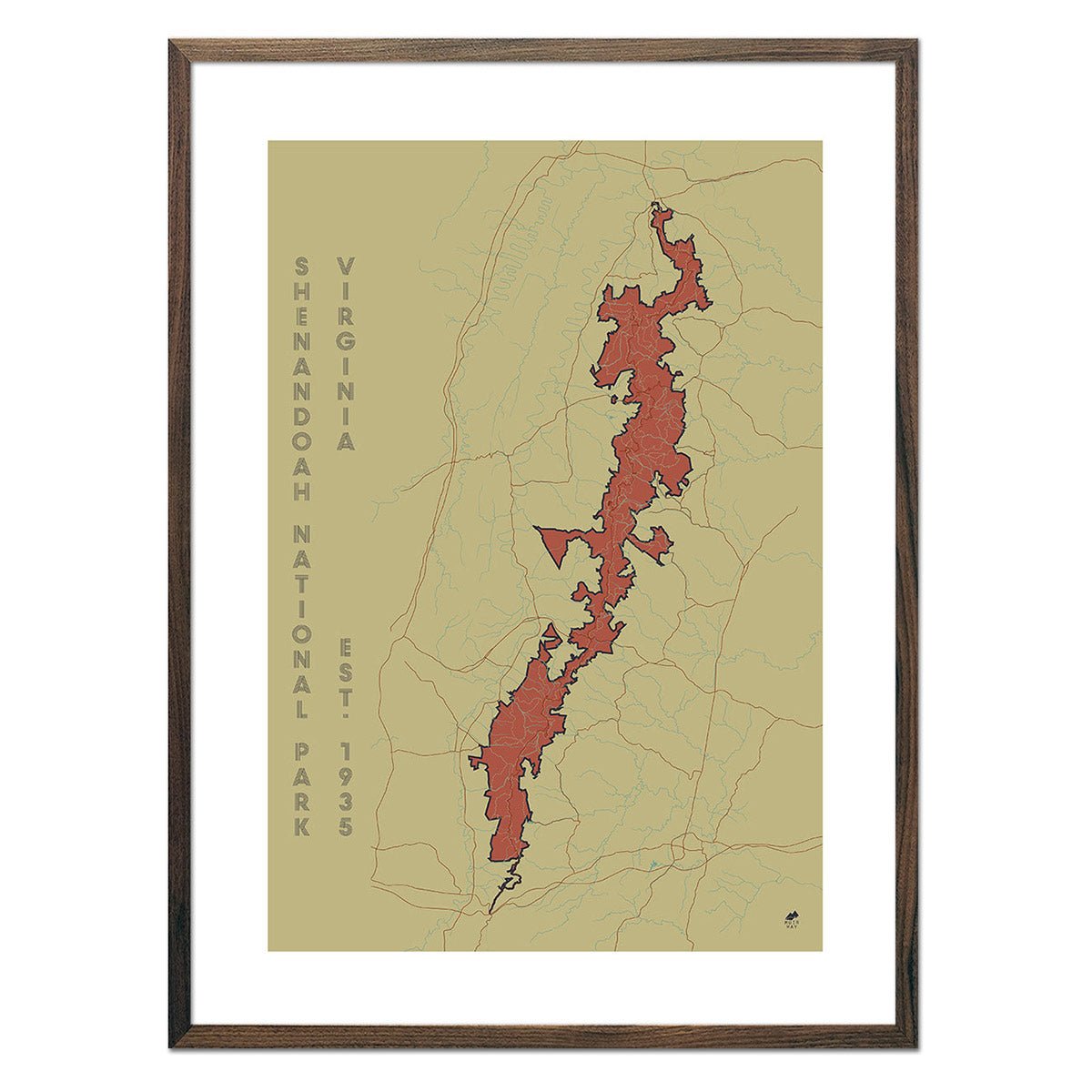Shenandoah National Park Map - Muir Way - National Park