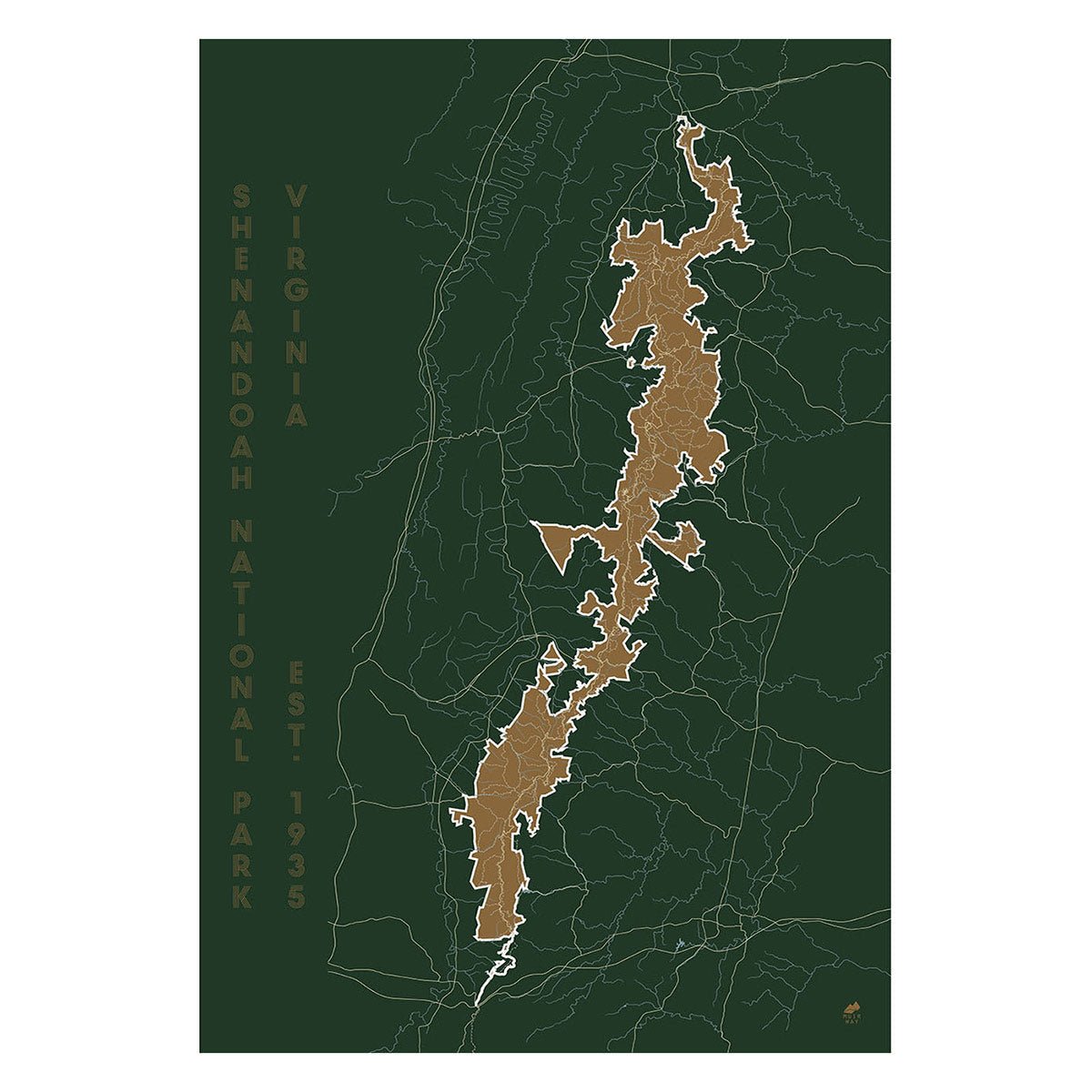 Shenandoah National Park Map - Muir Way - National Park