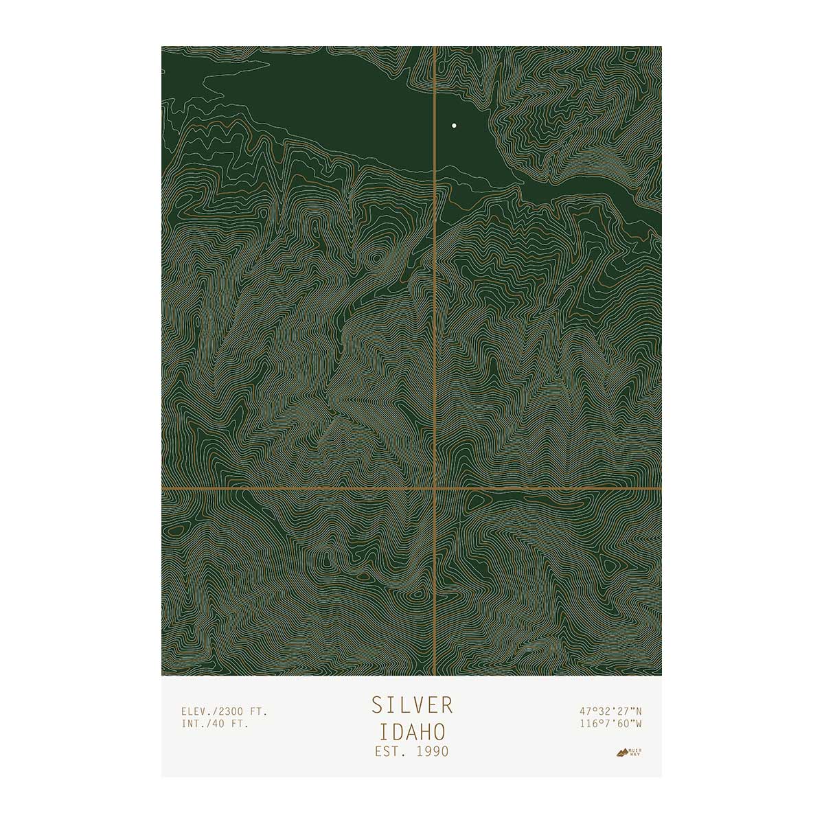 Silver, Idaho - Muir Way - TOPO Series