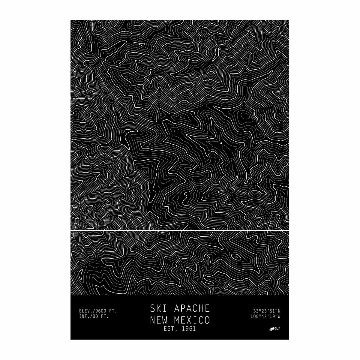 Ski Apache, New Mexico - Muir Way - TOPO Series