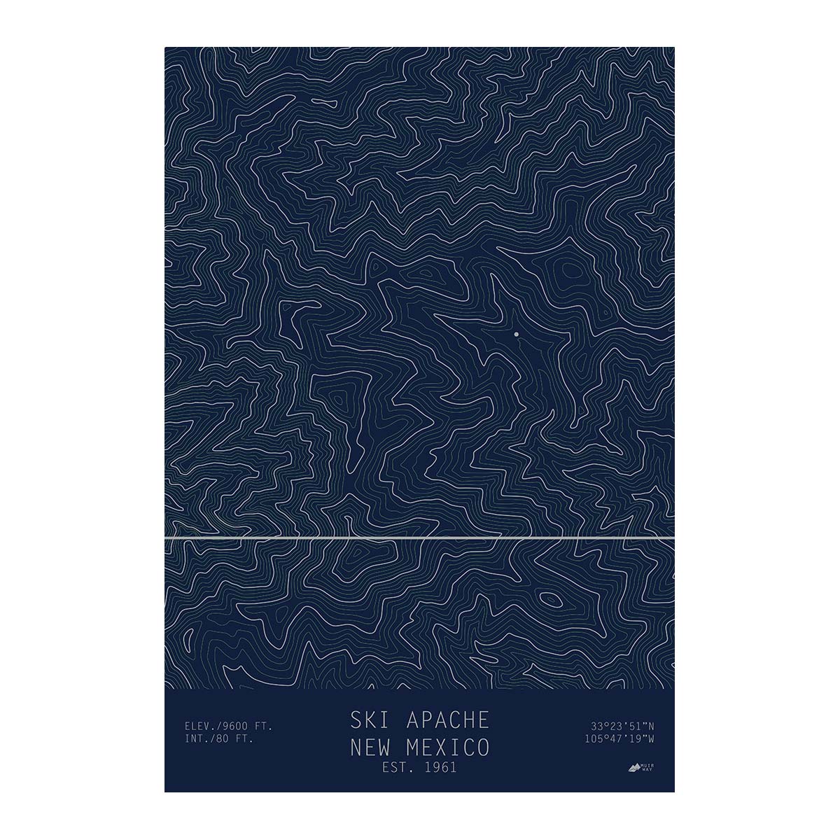 Ski Apache, New Mexico - Muir Way - TOPO Series