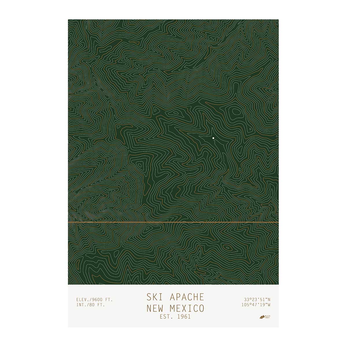 Ski Apache, New Mexico - Muir Way - TOPO Series
