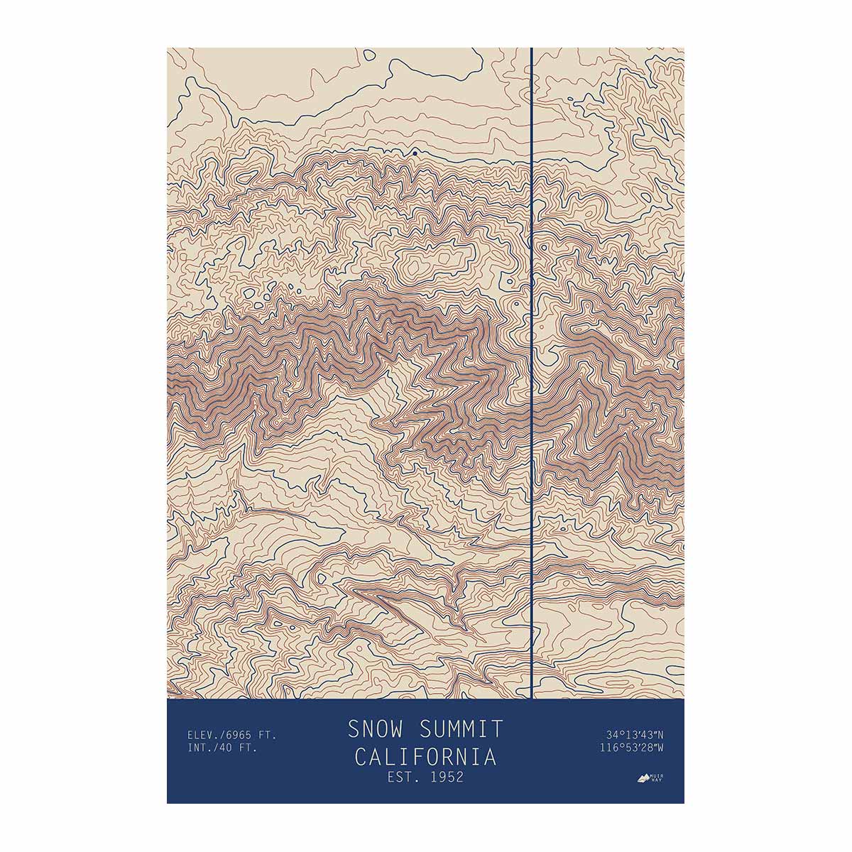 Snow Summit, California - Muir Way - TOPO Series