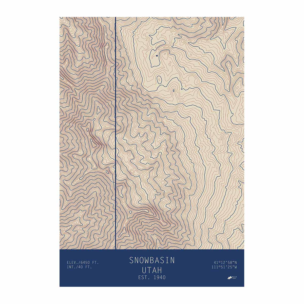 Snowbasin, Utah - Muir Way - TOPO Series