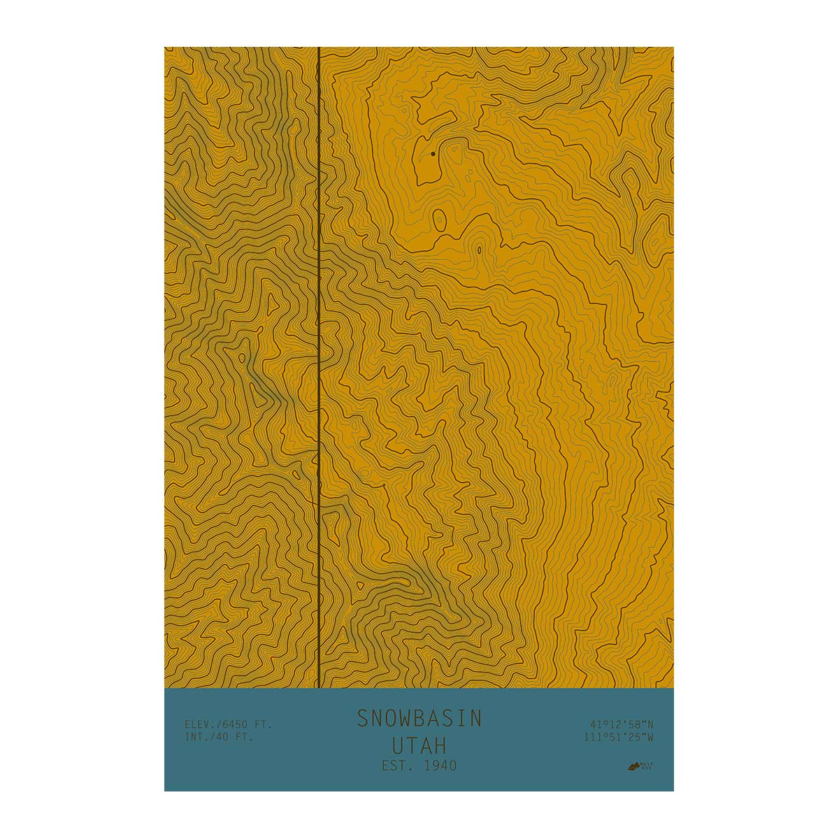 Snowbasin, Utah - Muir Way - TOPO Series