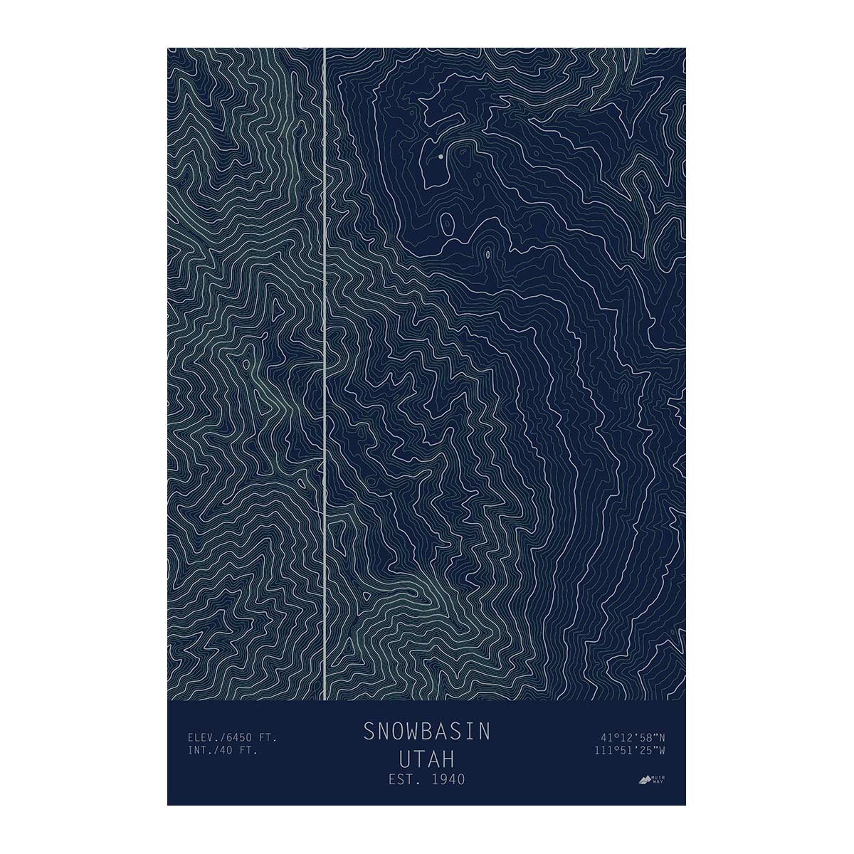 Snowbasin, Utah - Muir Way - TOPO Series
