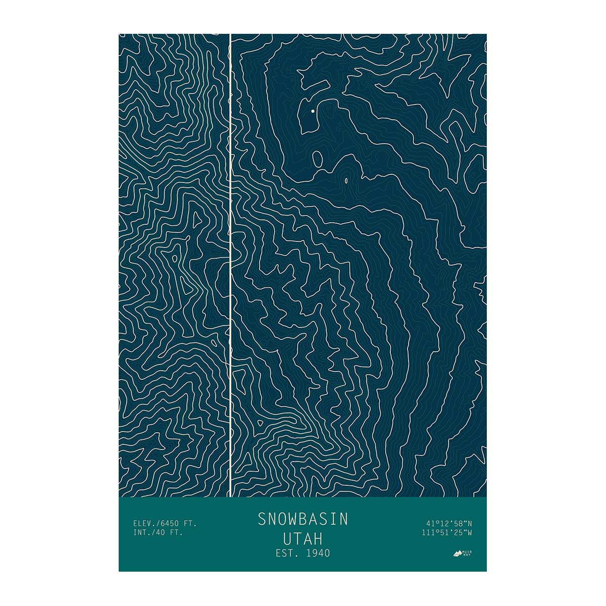 Snowbasin, Utah - Muir Way - TOPO Series