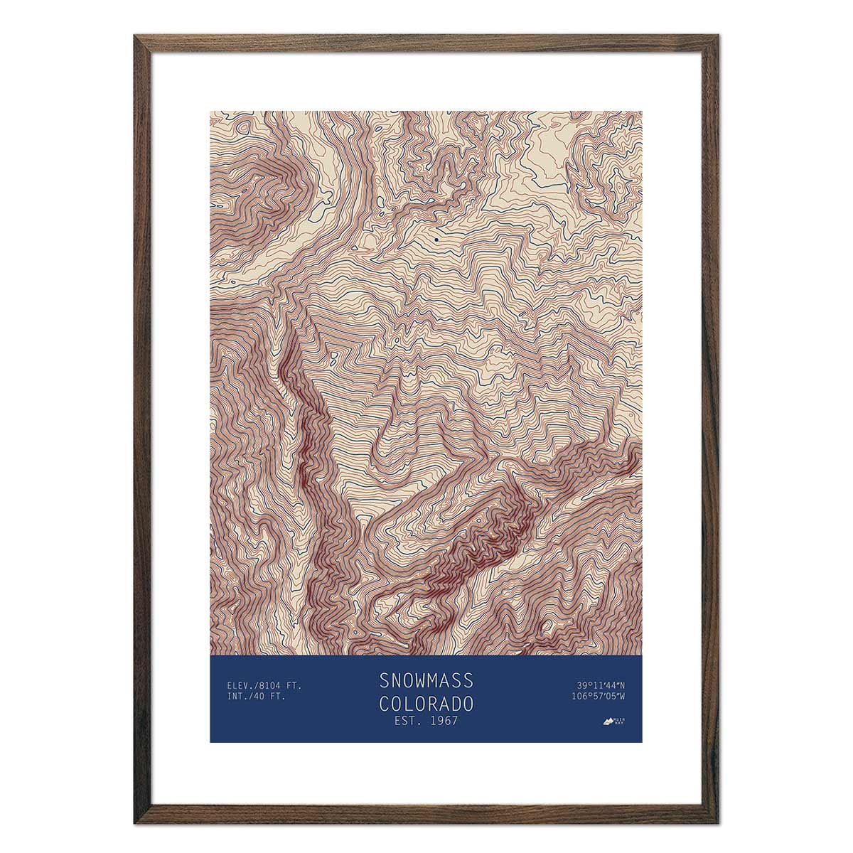 Snowmass, Colorado - Muir Way - TOPO Series