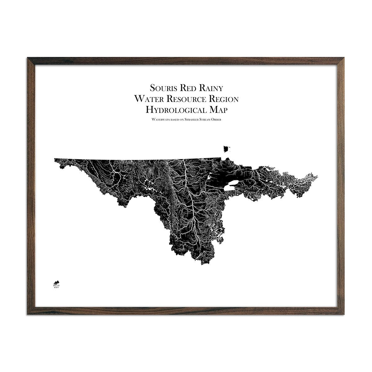 Souris - Red - Rainy Regional Hydrological Map - Muir Way - Hydrology