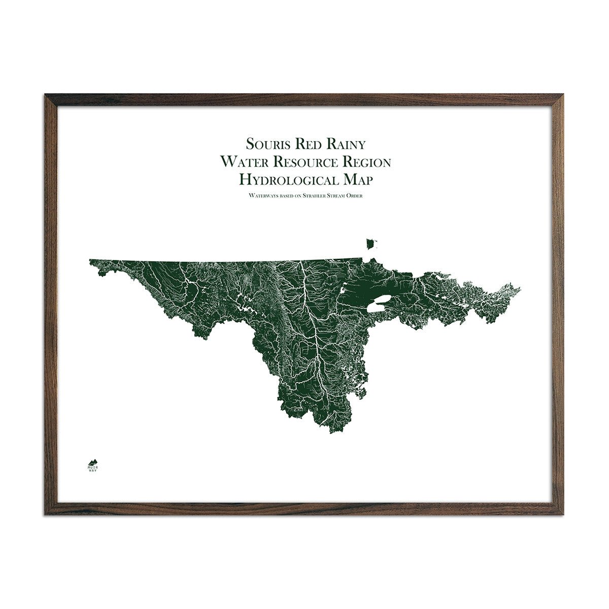 Souris - Red - Rainy Regional Hydrological Map - Muir Way - Hydrology