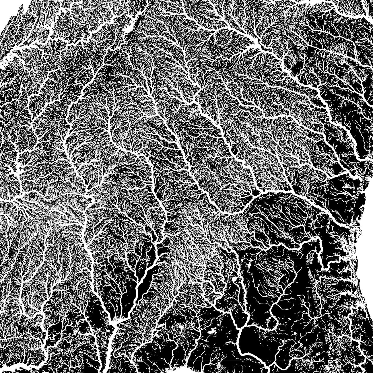 South Atlantic - Gulf Regional Hydrological Map - Muir Way - Hydrology