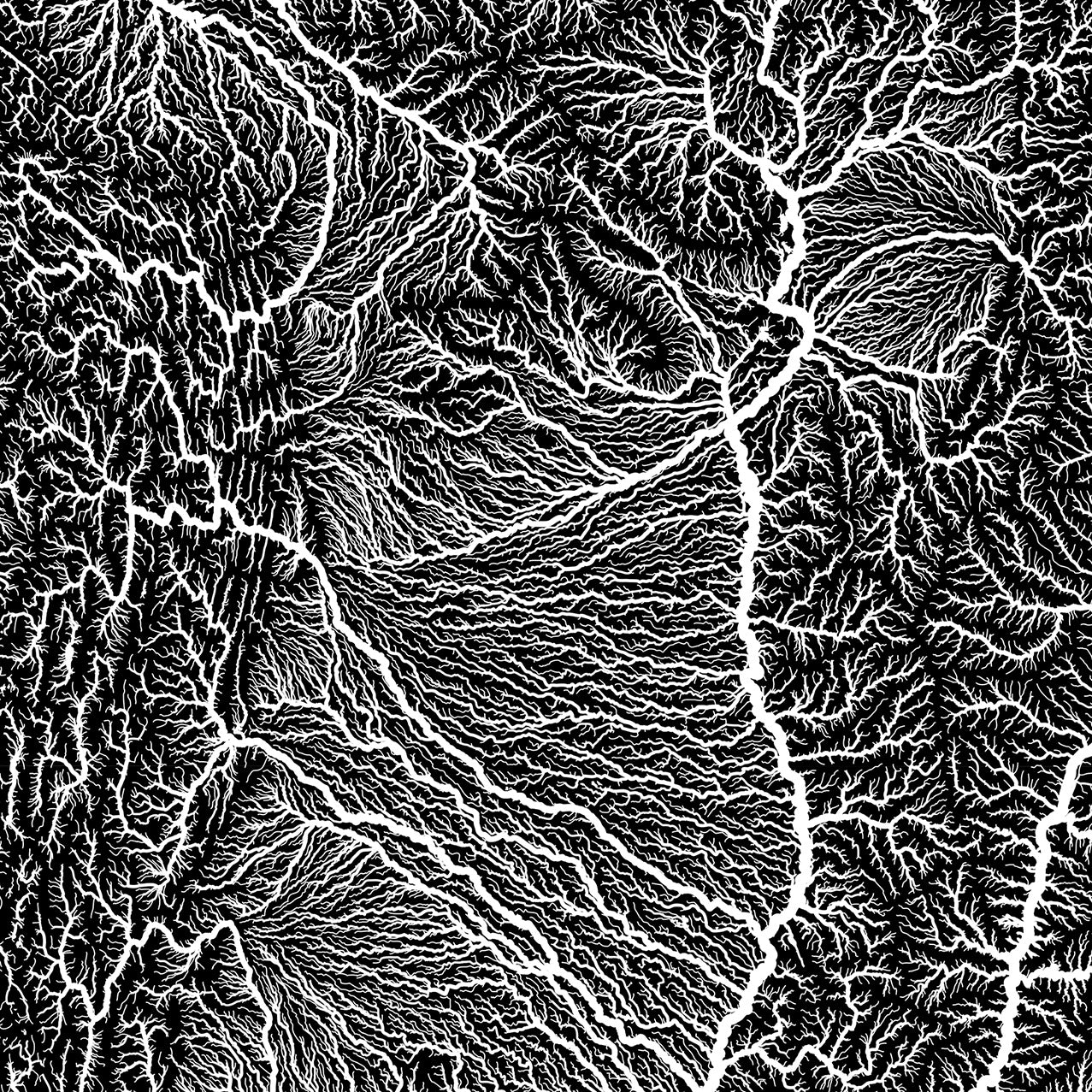 Hydrological Map of South America - Muir Way - Hydrology
