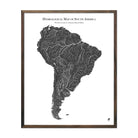 South America Hydrological Map