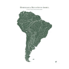 Hydrological Map of South America - Muir Way - Hydrology