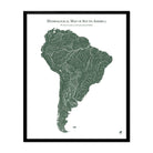Hydrological Map of South America - Muir Way - Hydrology