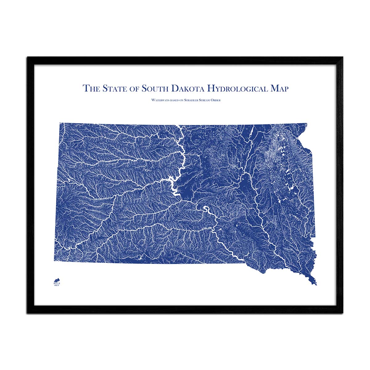South Dakota Hydrological Map - Muir Way - Hydrology