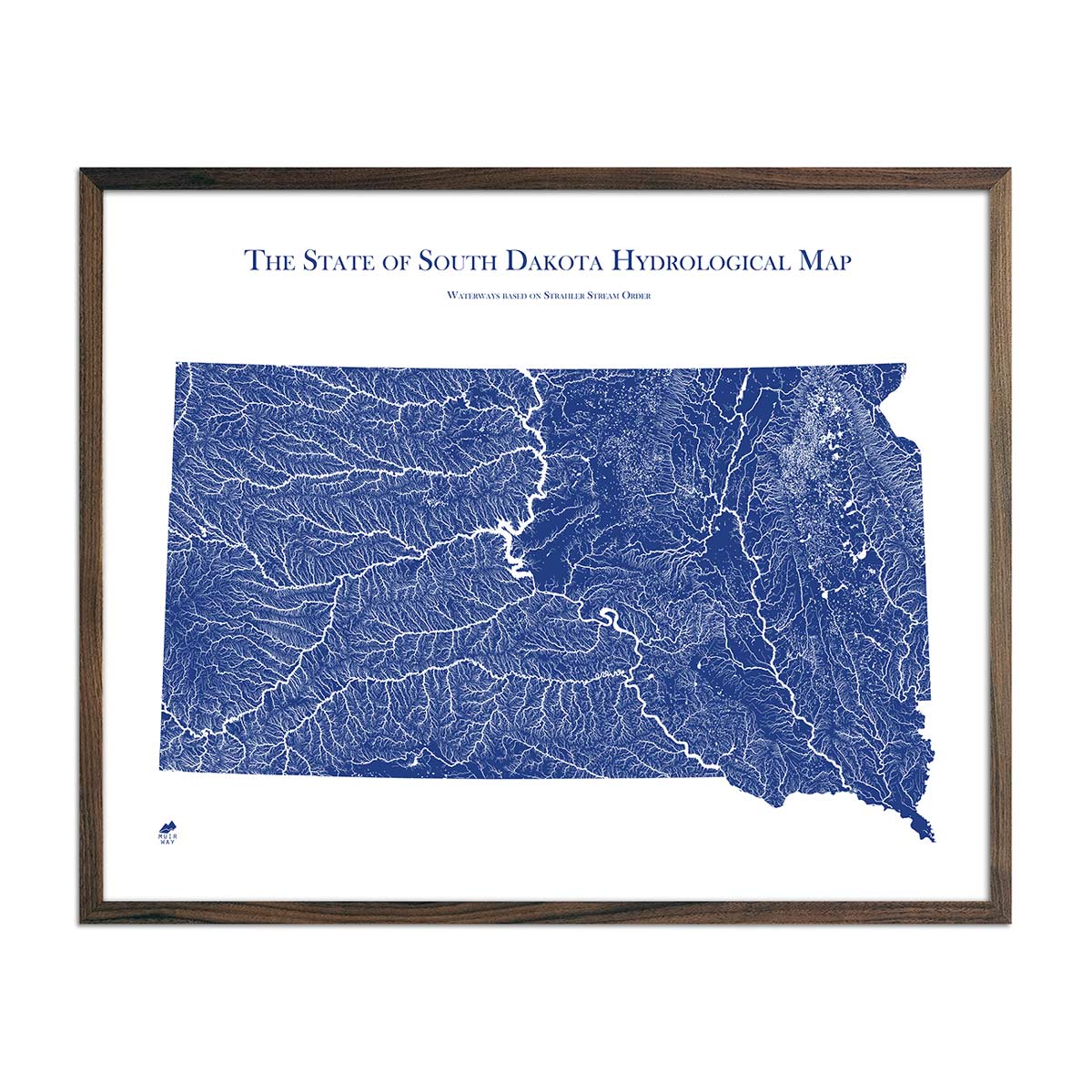 South Dakota Hydrological Map - Muir Way - Hydrology