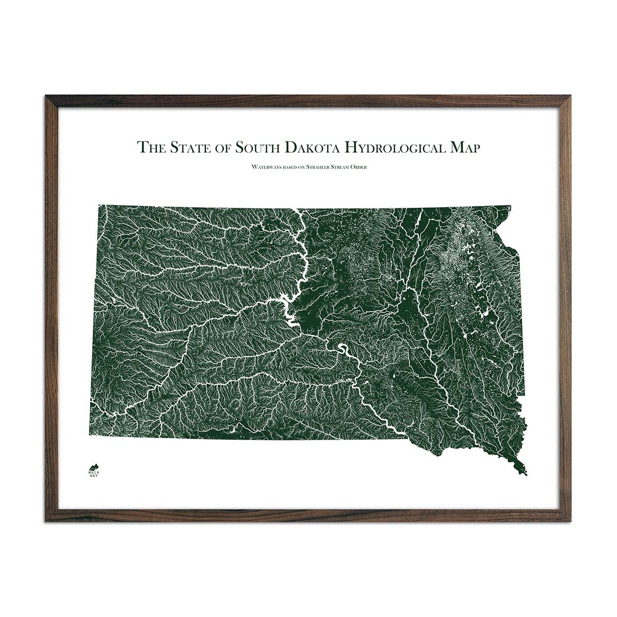 South Dakota Hydrological Map - Muir Way - Hydrology