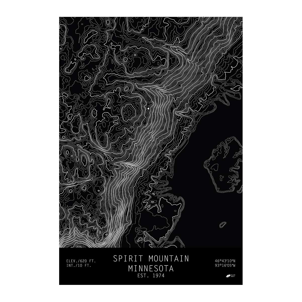 Spirit Mountain, Minnesota - Muir Way - TOPO Series